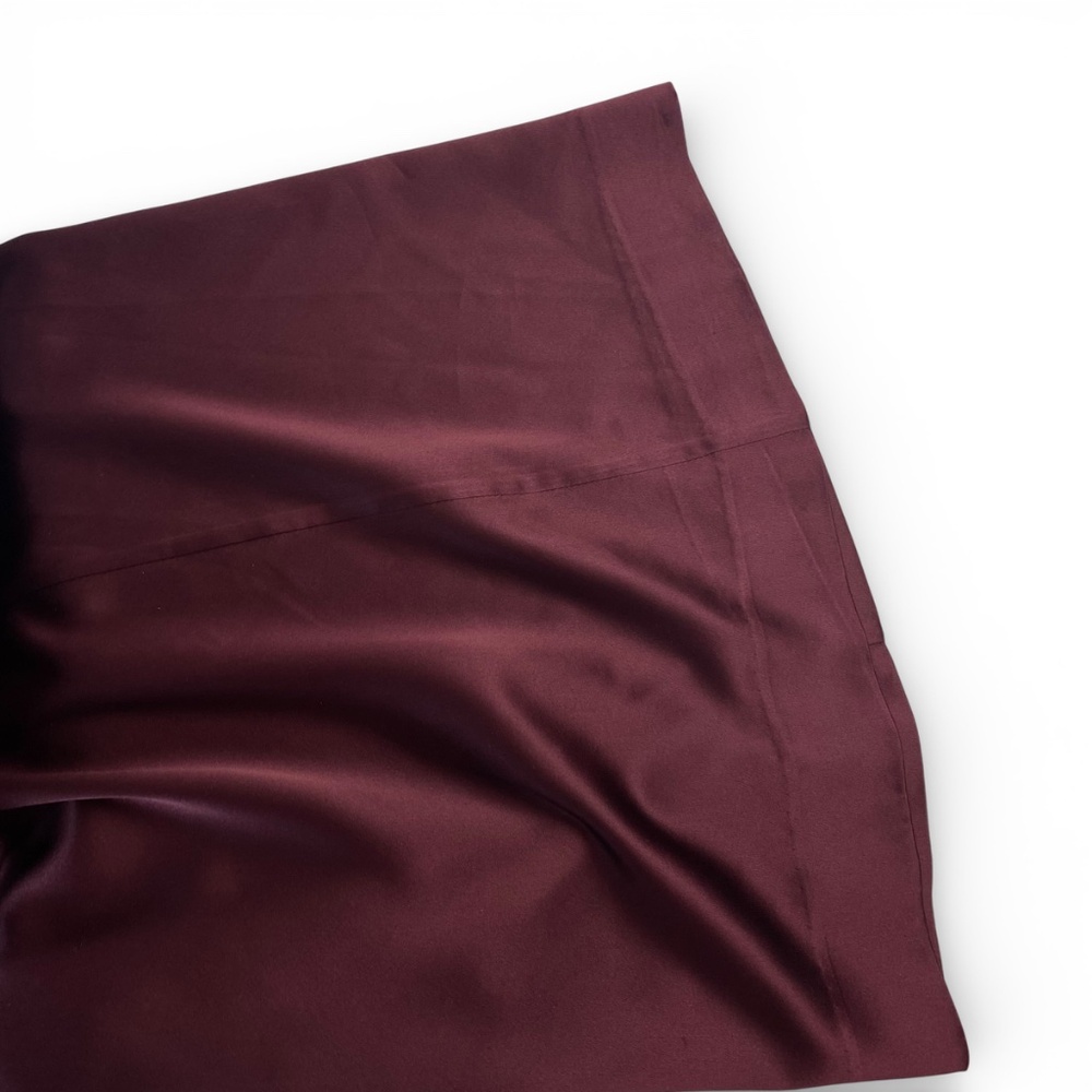 BANANA REPUBLIC Belay 100% Silk Wide-Leg Pant Trouser in Dark Cherry Red Size 6 - Picture 9 of 9